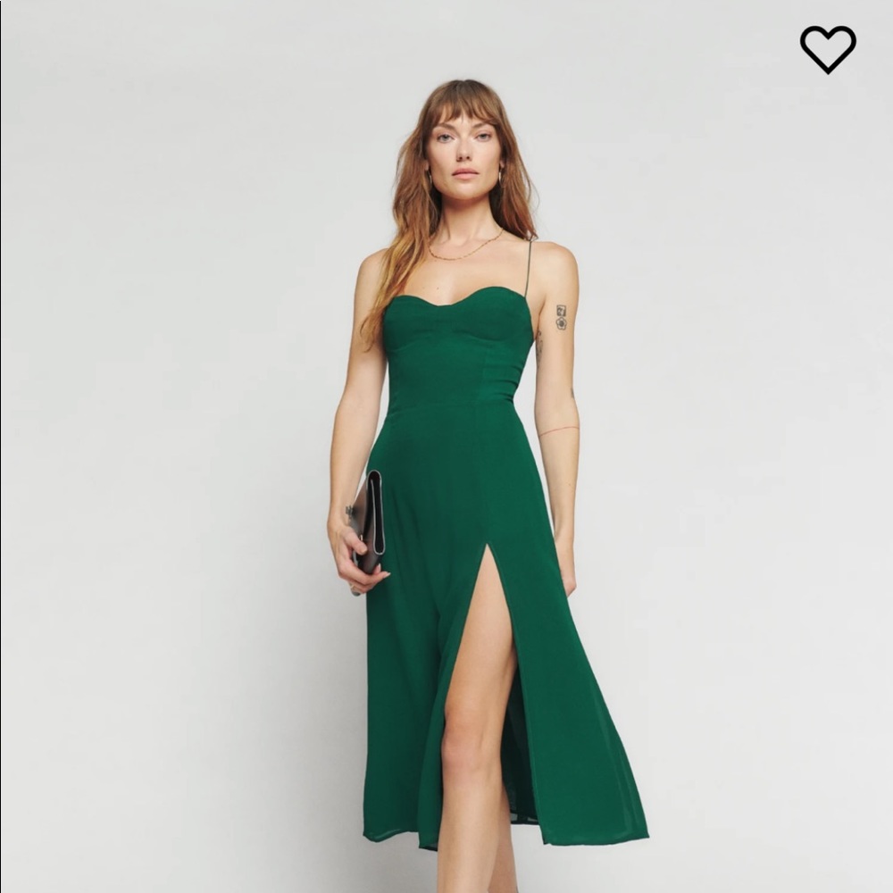Green reformation dress - worn once